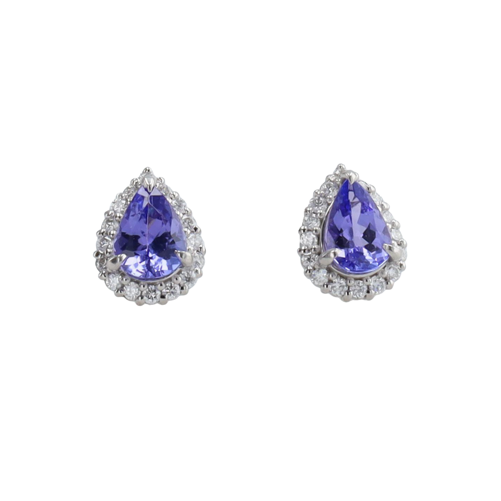 PUCES_D'OREILLES_HOUSE_OF_R&D_HALO_TANZANITES_1.44_CT image