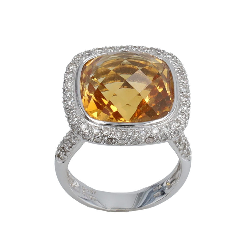 BAGUE_COCKTAIL_CITRINE_COUSSIN_ET_DIAMANTS image