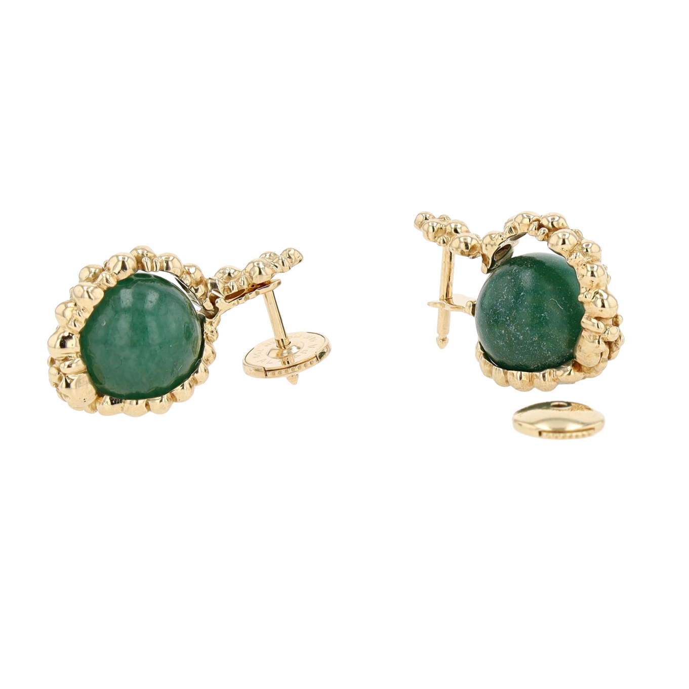 BOUCLES_D'OREILLES_GILBERT_ALBERT_BILLES_INTERCHANGEABLES_JADEITE image