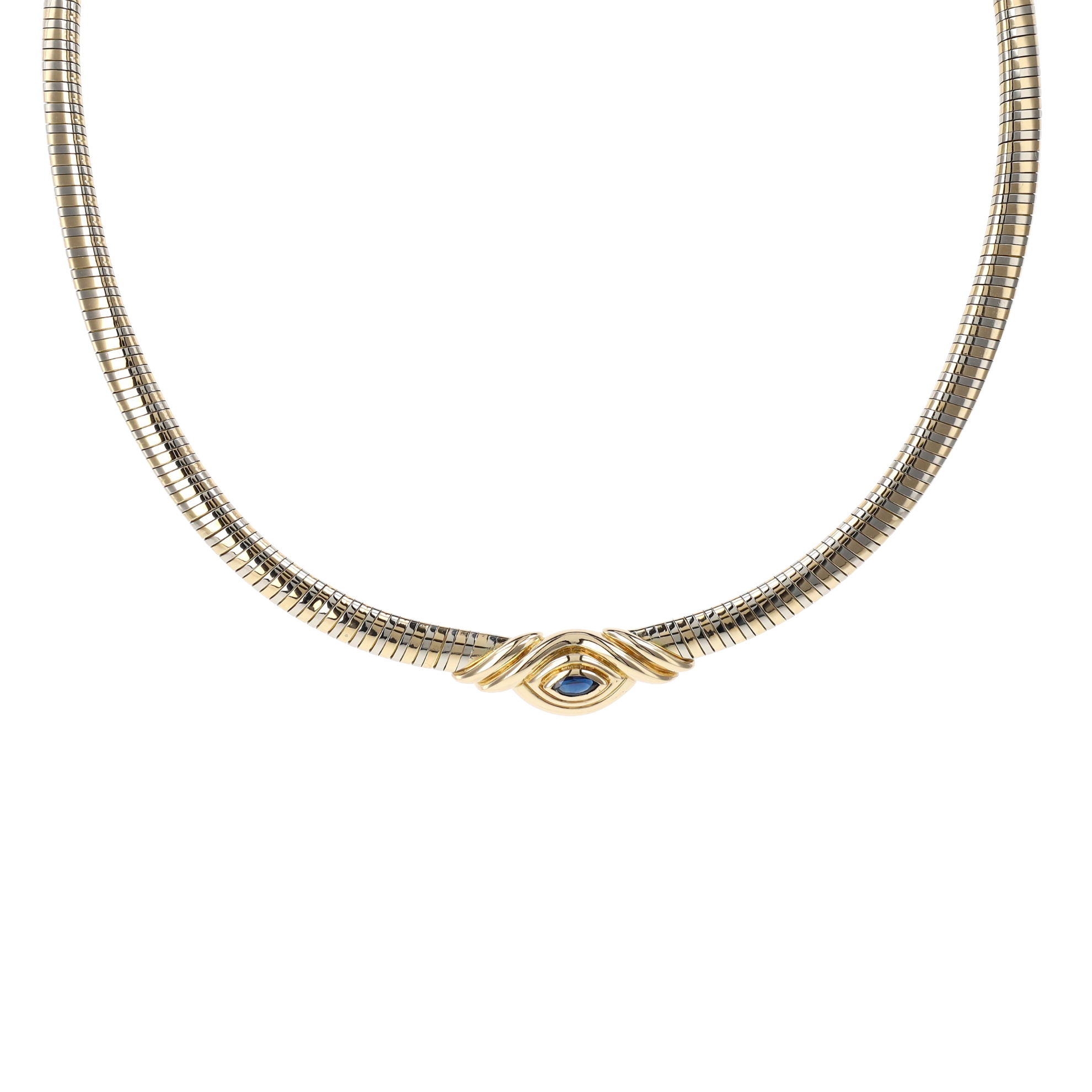 COLLIER CARTIER TUBOGAS SAPHIR 0.30 CT