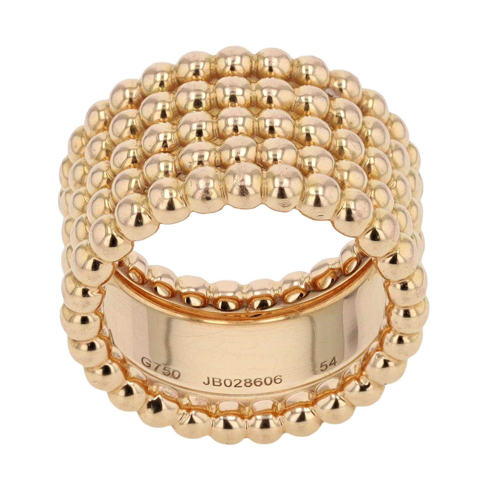BAGUE VAN CLEEF & ARPELS PERLÉE 5 RANGS