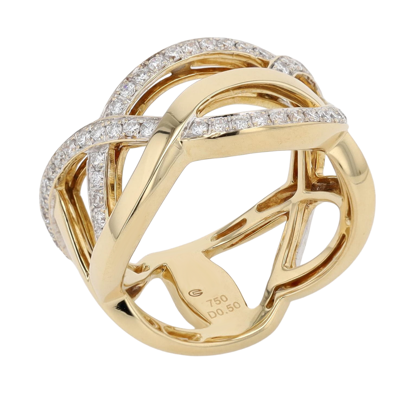 BAGUE_ENTRELACEE_DIAMANTS_0.50_CT image