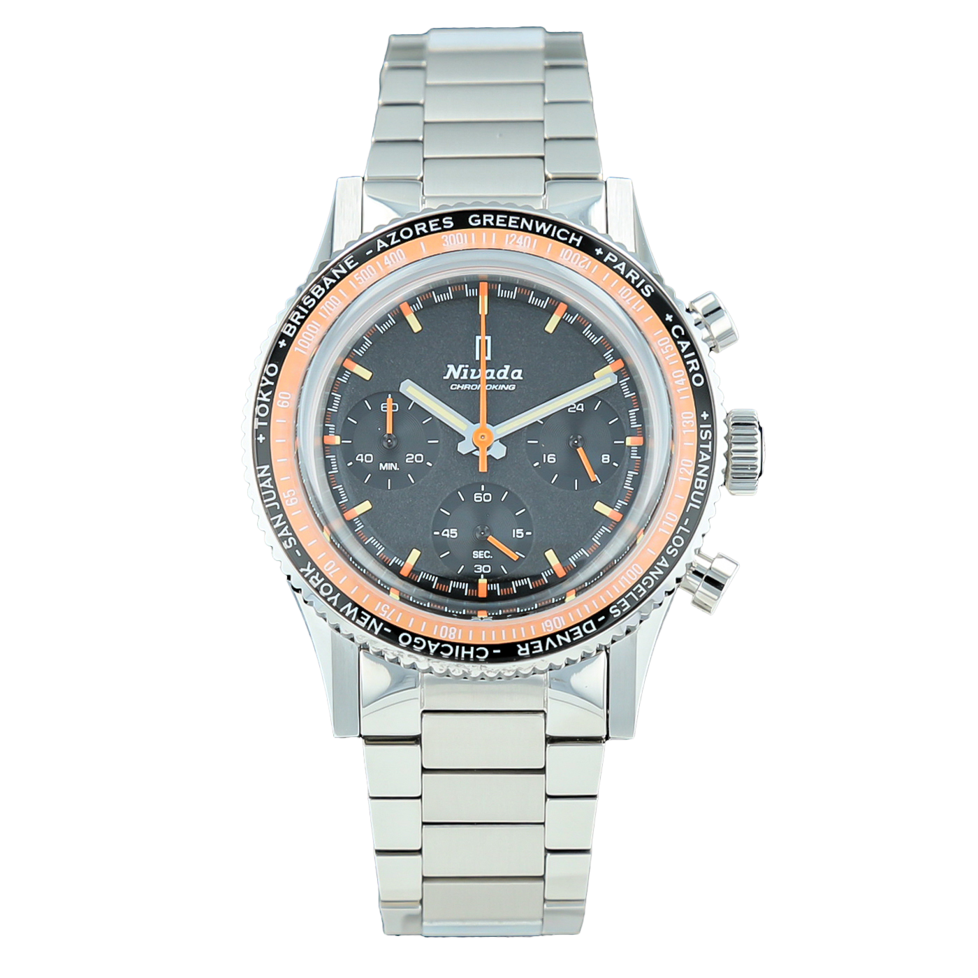 NIVADA GRENCHEN CHRONOKING MECAQUARTZ GMT