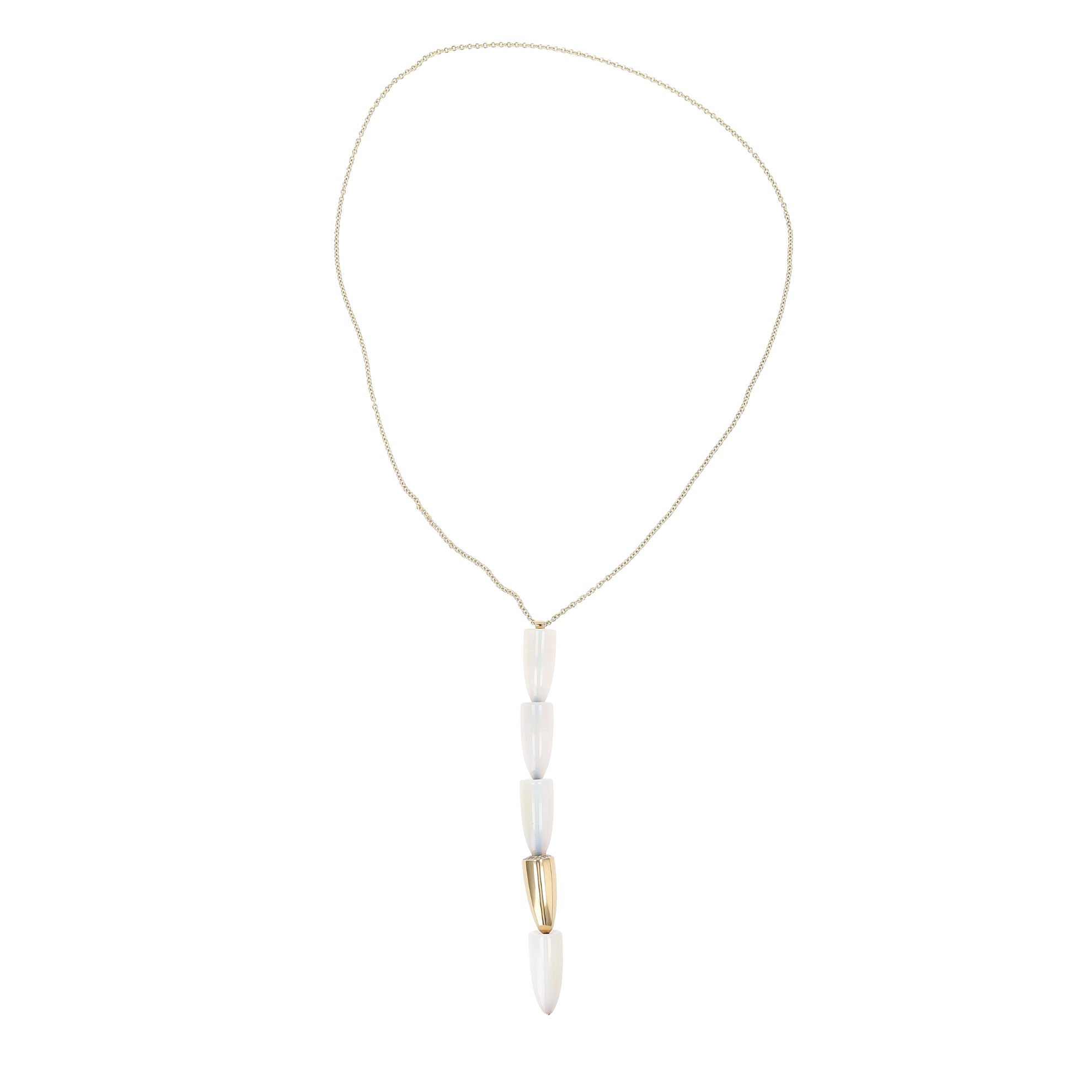 COLLIER PENDENTIF VHERNIER CALLA DIAMANTS 0.25 CT