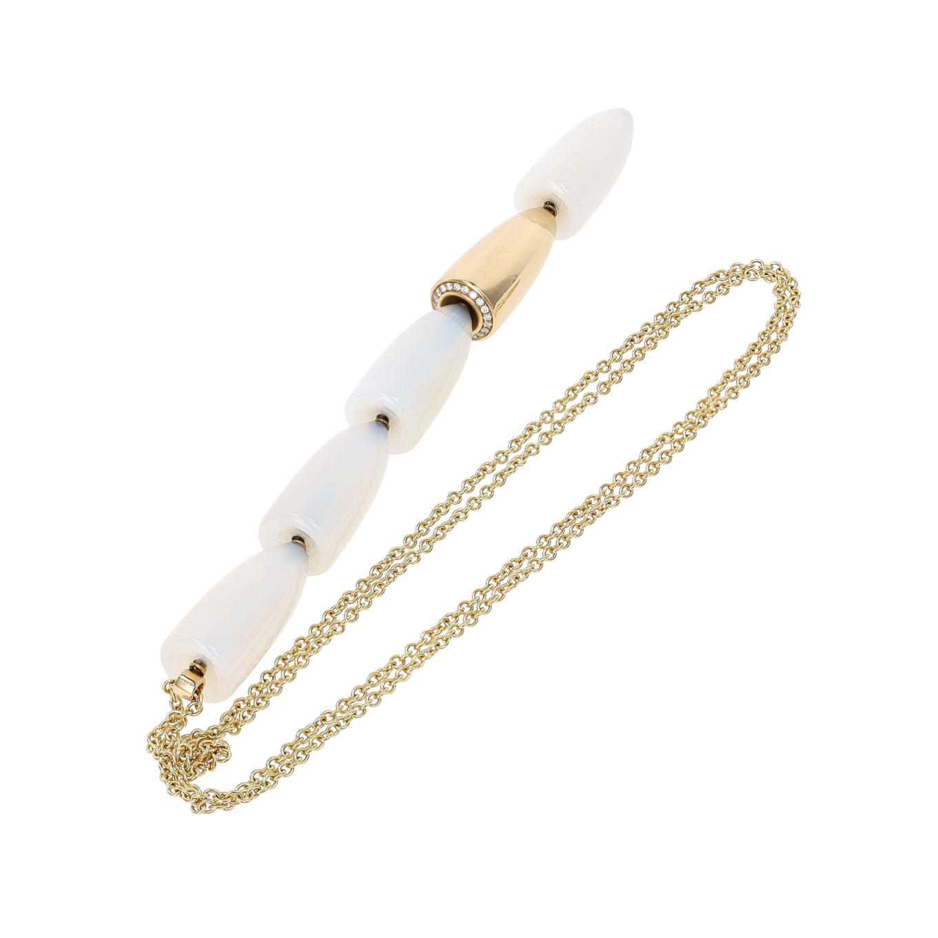 COLLIER_PENDENTIF_VHERNIER_CALLA_DIAMANTS_0.25_CT image