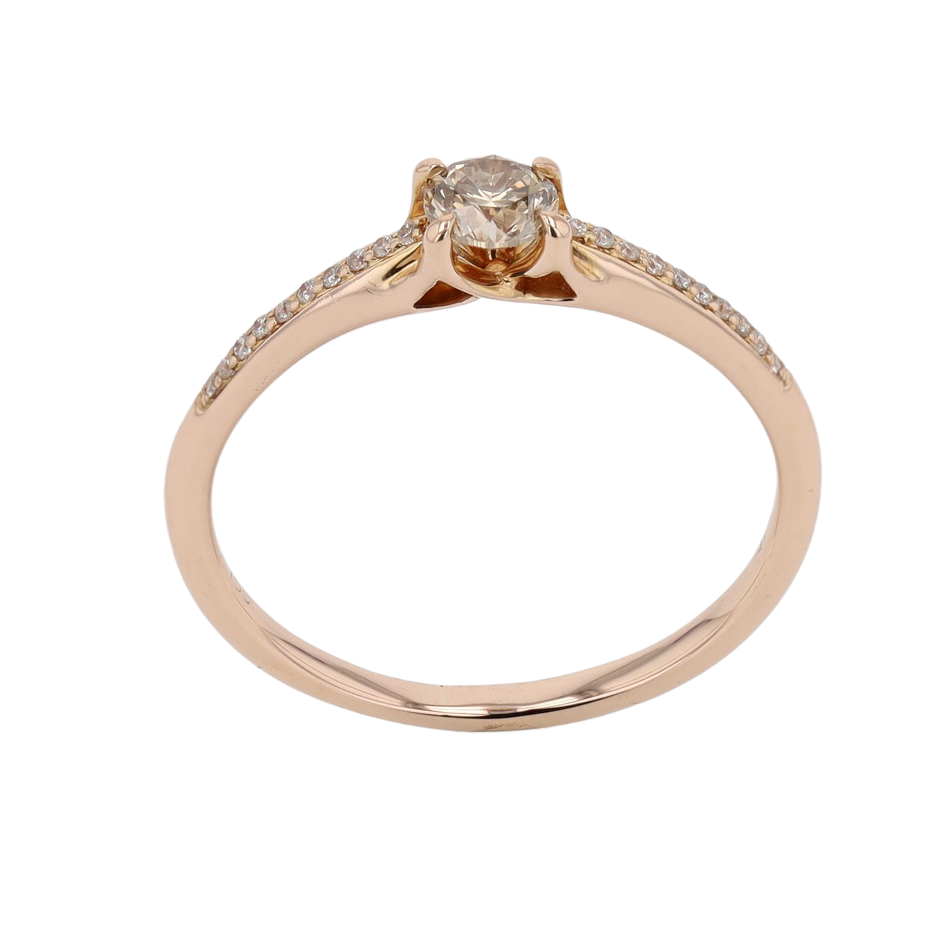 BAGUE_SOLITAIRE_DIAMANT_COGNAC_0.20_CT image