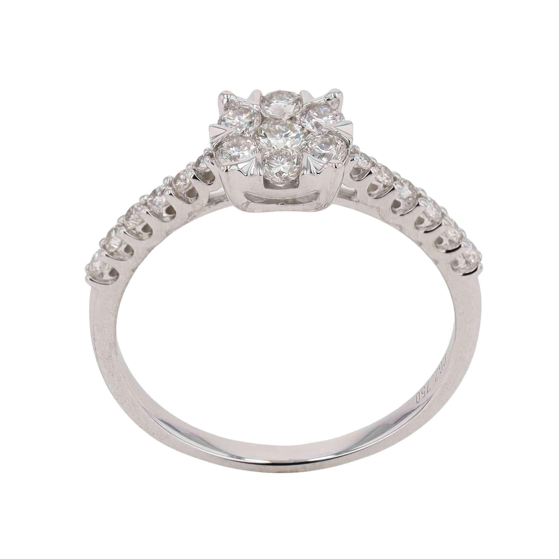 BAGUE SOLITAIRE ILLUSION