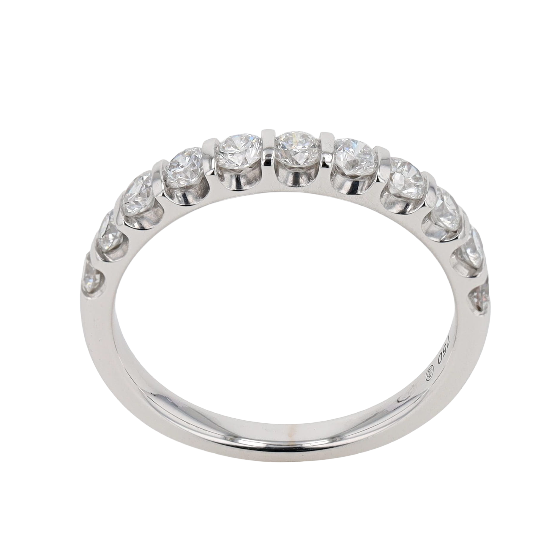 ALLIANCE DEMI-TOUR SERTI BARRETTE DIAMANTS 0.75 CT