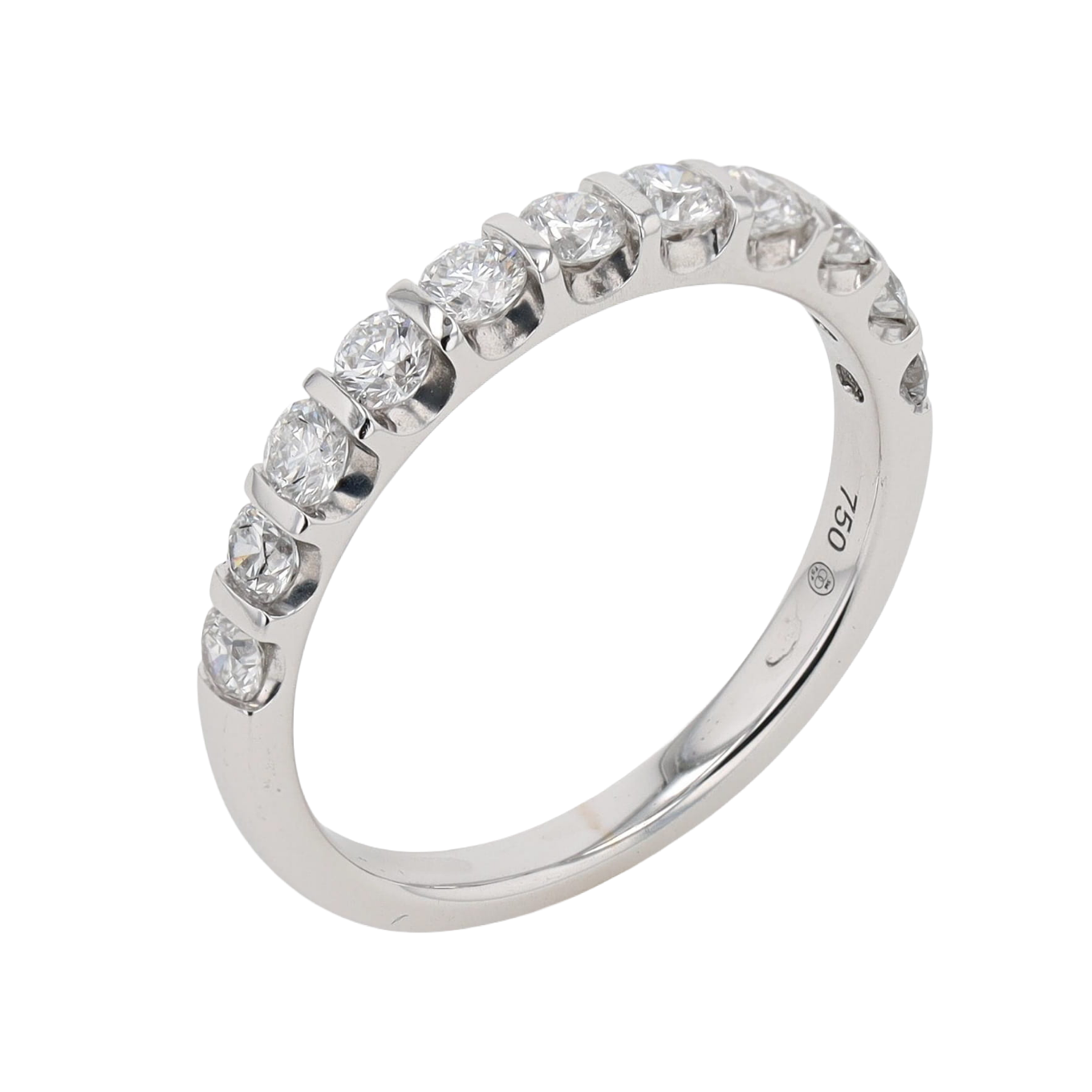 ALLIANCE_DEMI-TOUR_SERTI_BARRETTE_DIAMANTS_0.75_CT image