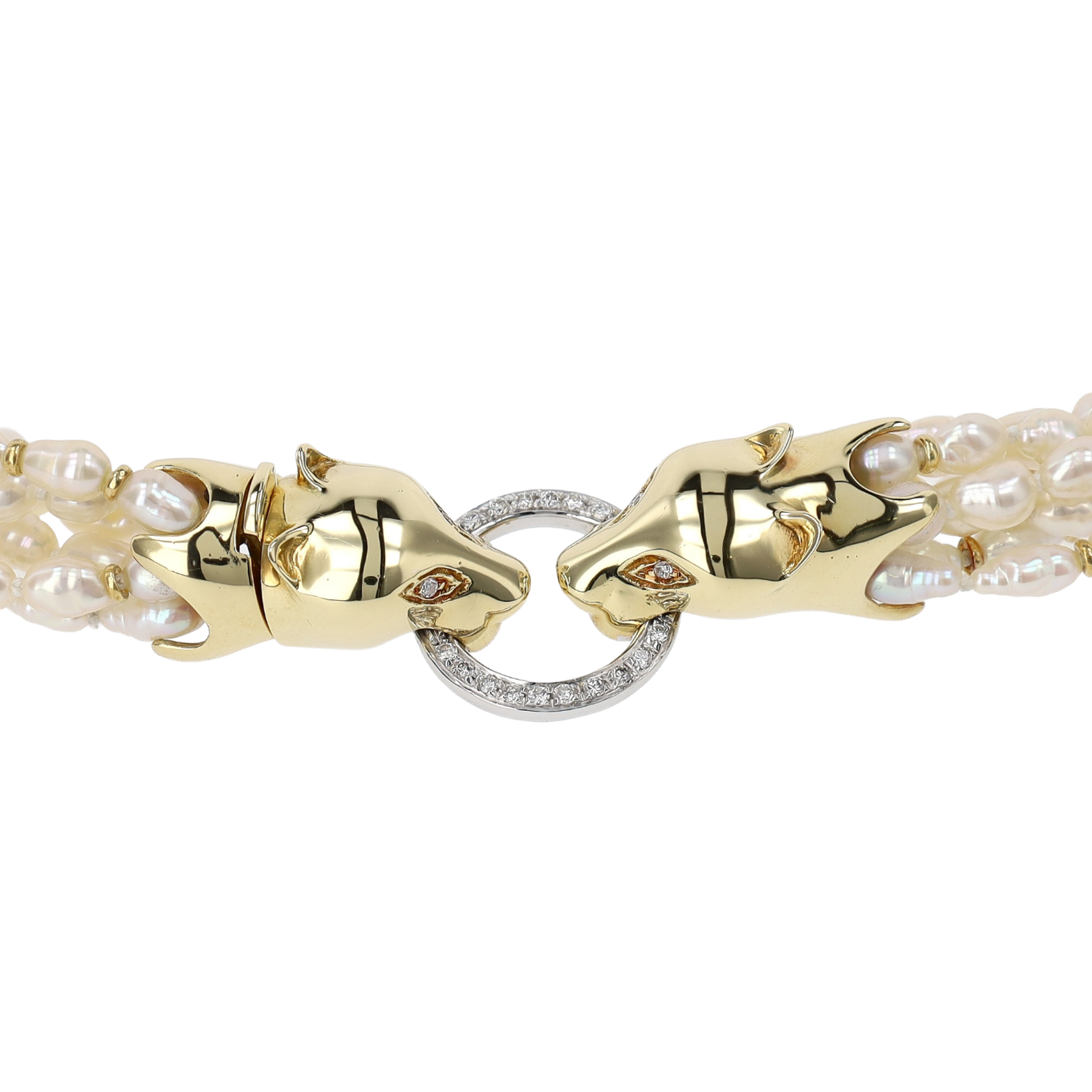 COLLIER_STYLE_PANTHERE_PERLES_ET_DIAMANTS_0.20_CT image