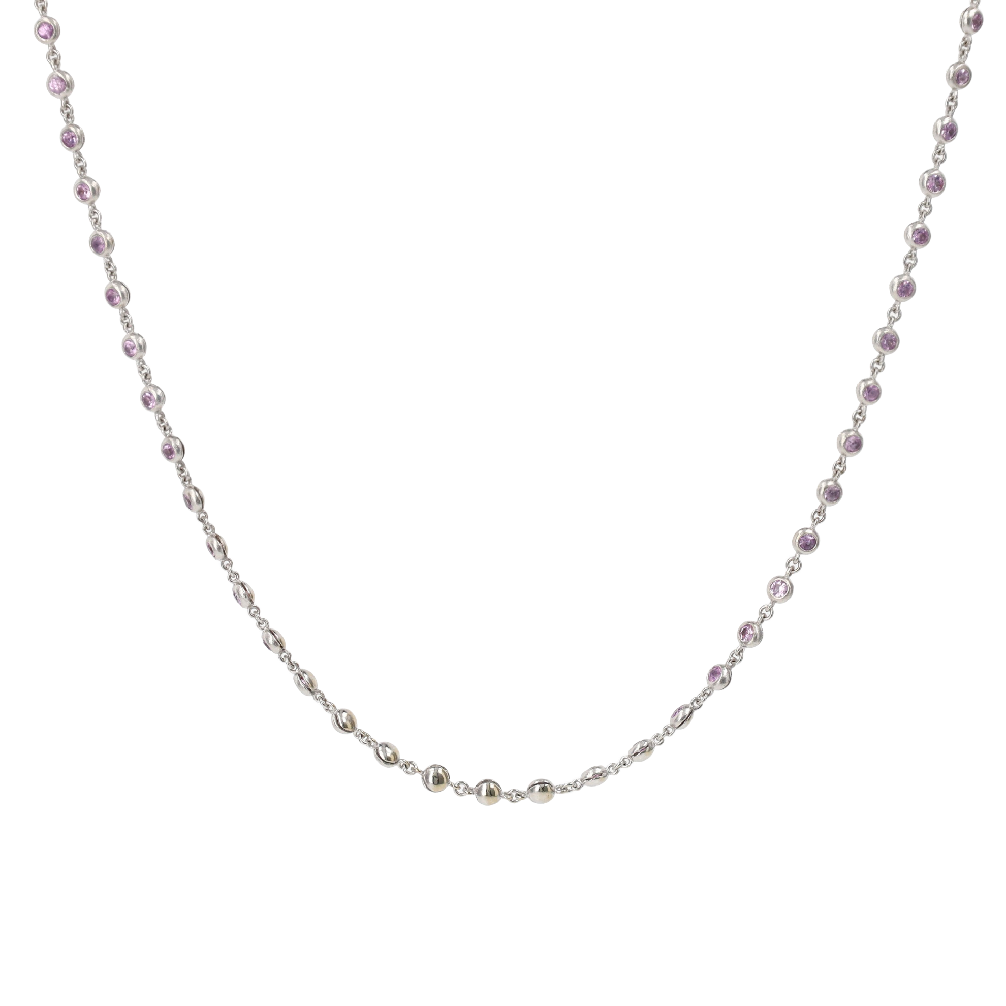 COLLIER DE GRISOGONO SAPHIRS ROSES 1.55 CT
