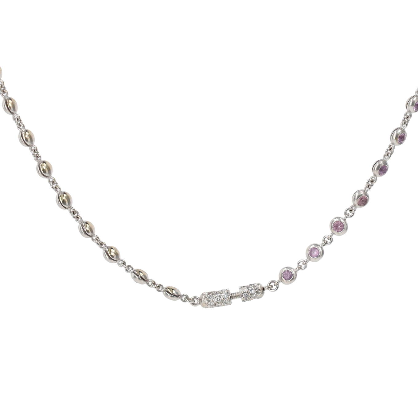 COLLIER_DE_GRISOGONO_SAPHIRS_ROSES_1.55_CT image
