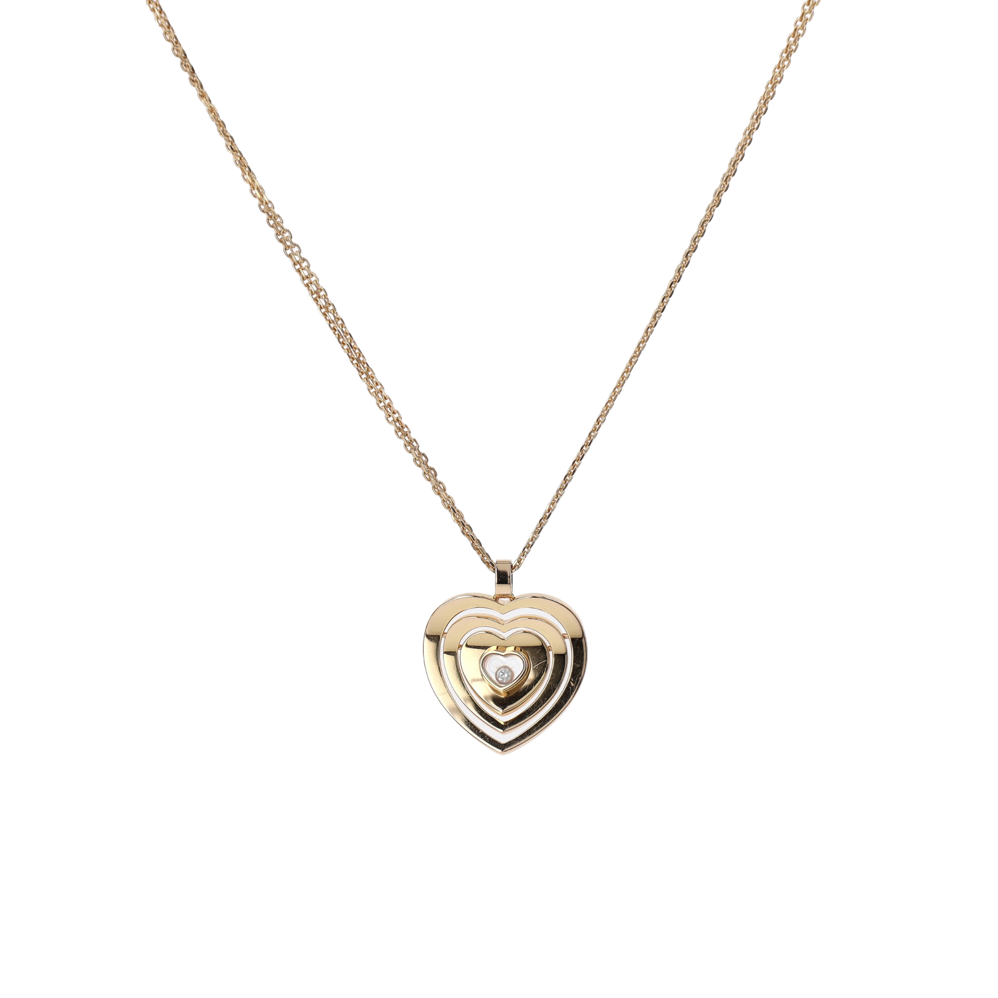 PENDENTIF CHOPARD HAPPY DIAMONDS DIAMANT 0.05 CT