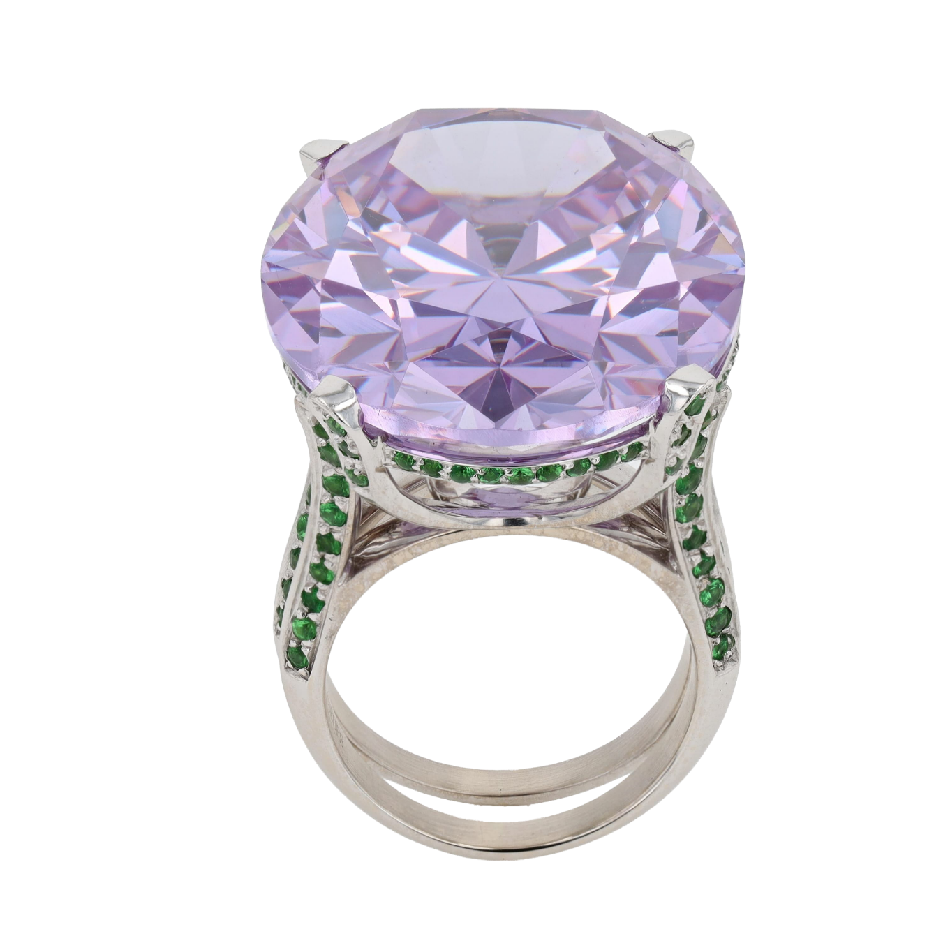 BAGUE_DE_COCKTAIL_PIERRE_VIOLETTE_&_TSAVORITES image
