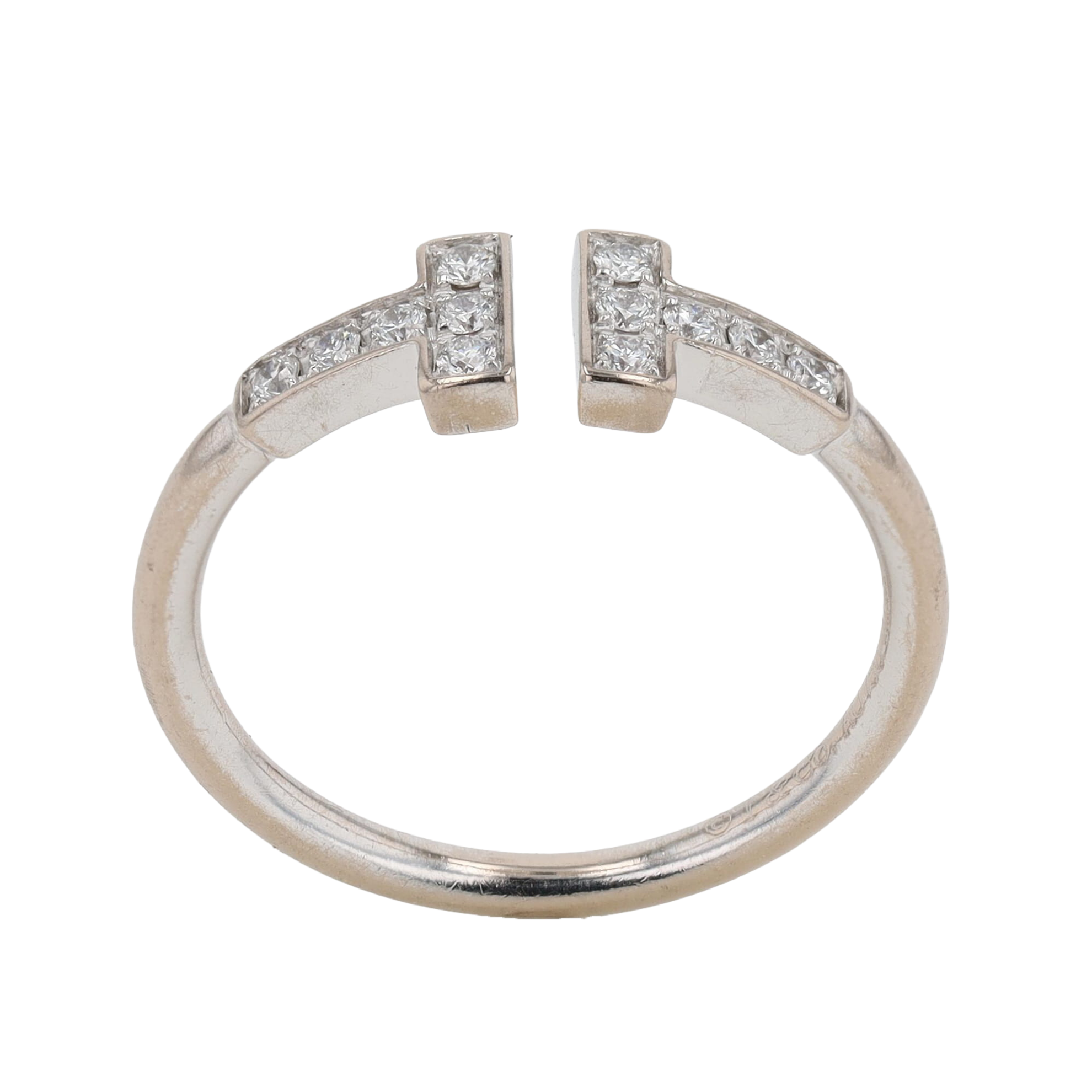 BAGUE TIFFANY & CO. T WIRE DIAMANTS 0.13 CT
