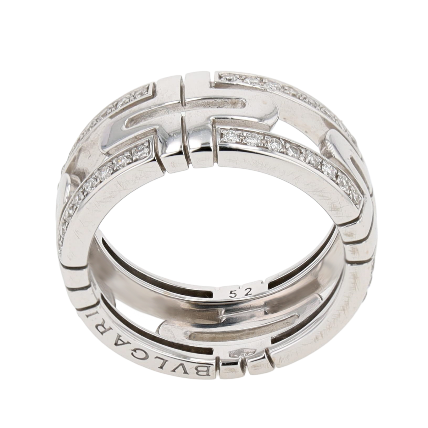 BVLGARI PARENTESI OPENWORK DIAMOND RING, 0.39 CT