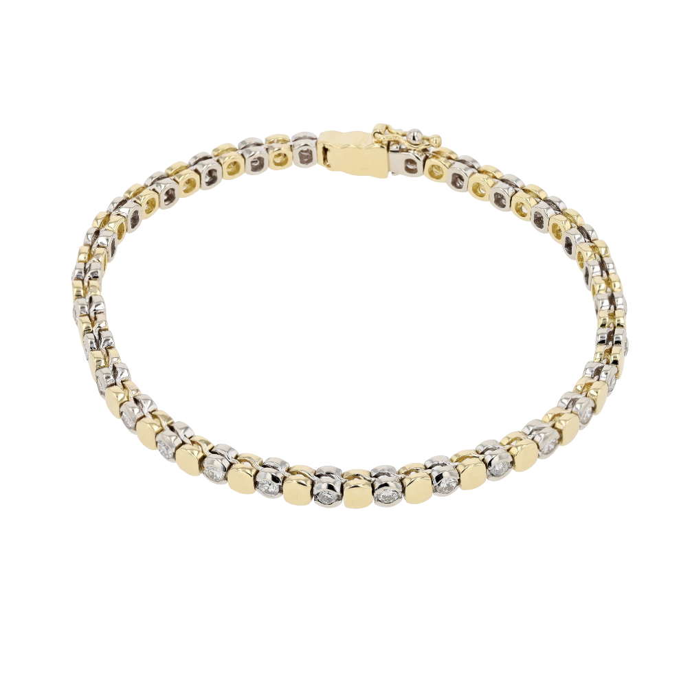 BRACELET_LIGNE_BICOLORE_DIAMANTS_1.16_CT image