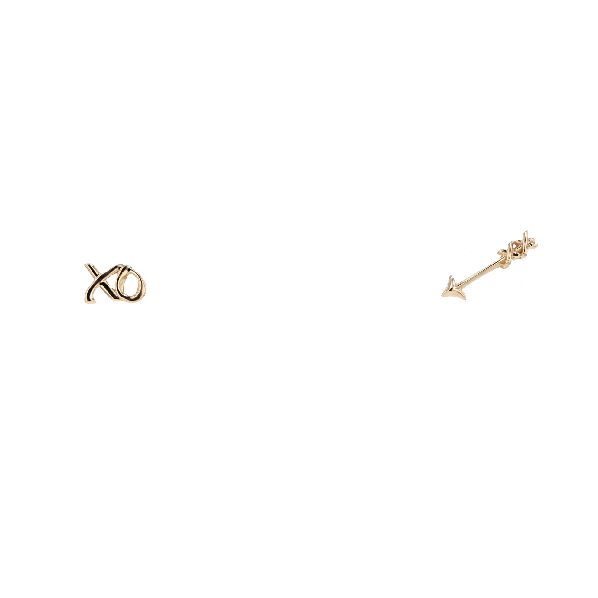 TIFFANY & CO PALOMA X PICASSO STUD EARRINGS, “GRAFFITI ARROW & XO”