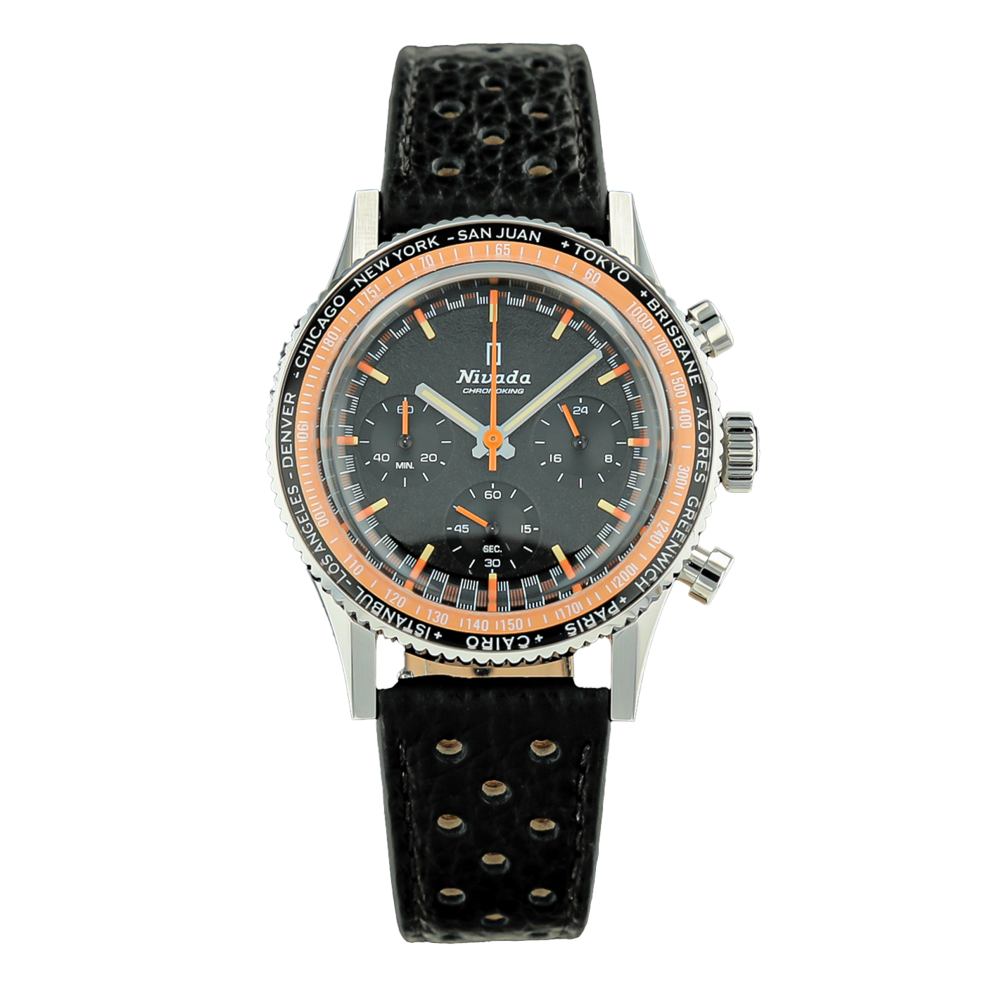 NIVADA GRENCHEN CHRONOKING MECAQUARTZ GMT