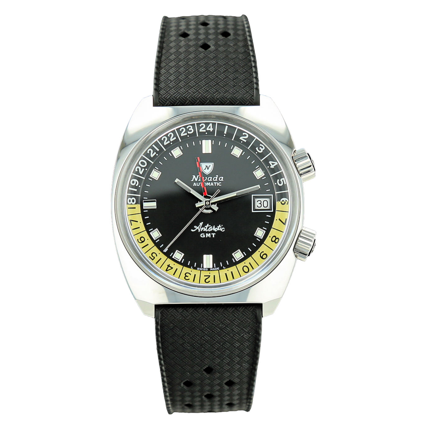 NIVADA GRENCHEN ANTARCTIC GMT RUBBER NOIR