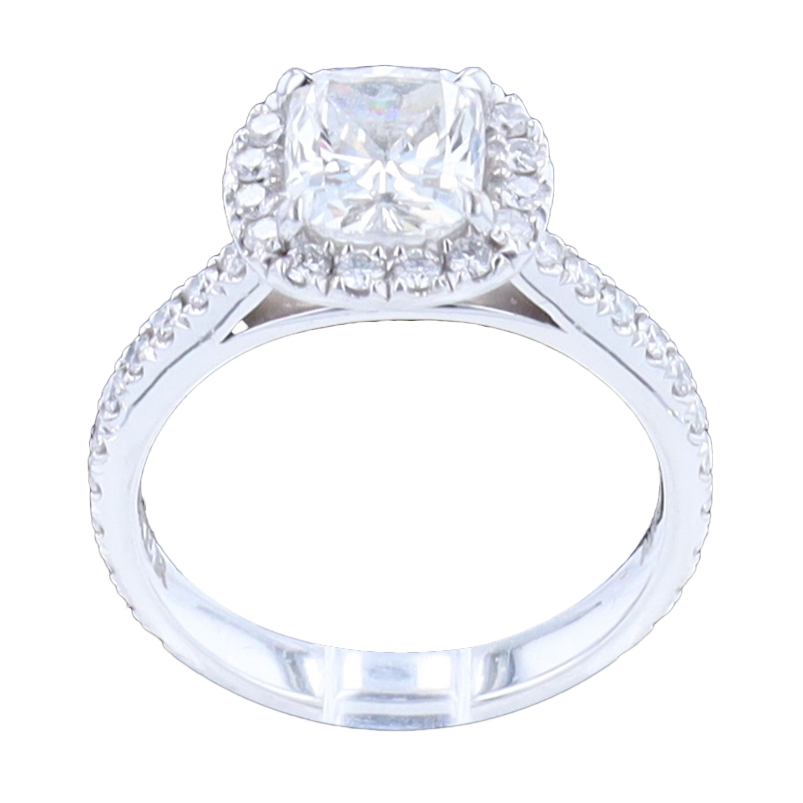 BUCHERER SOLITAIRE RING IN GREY GOLD AND DIAMONDS