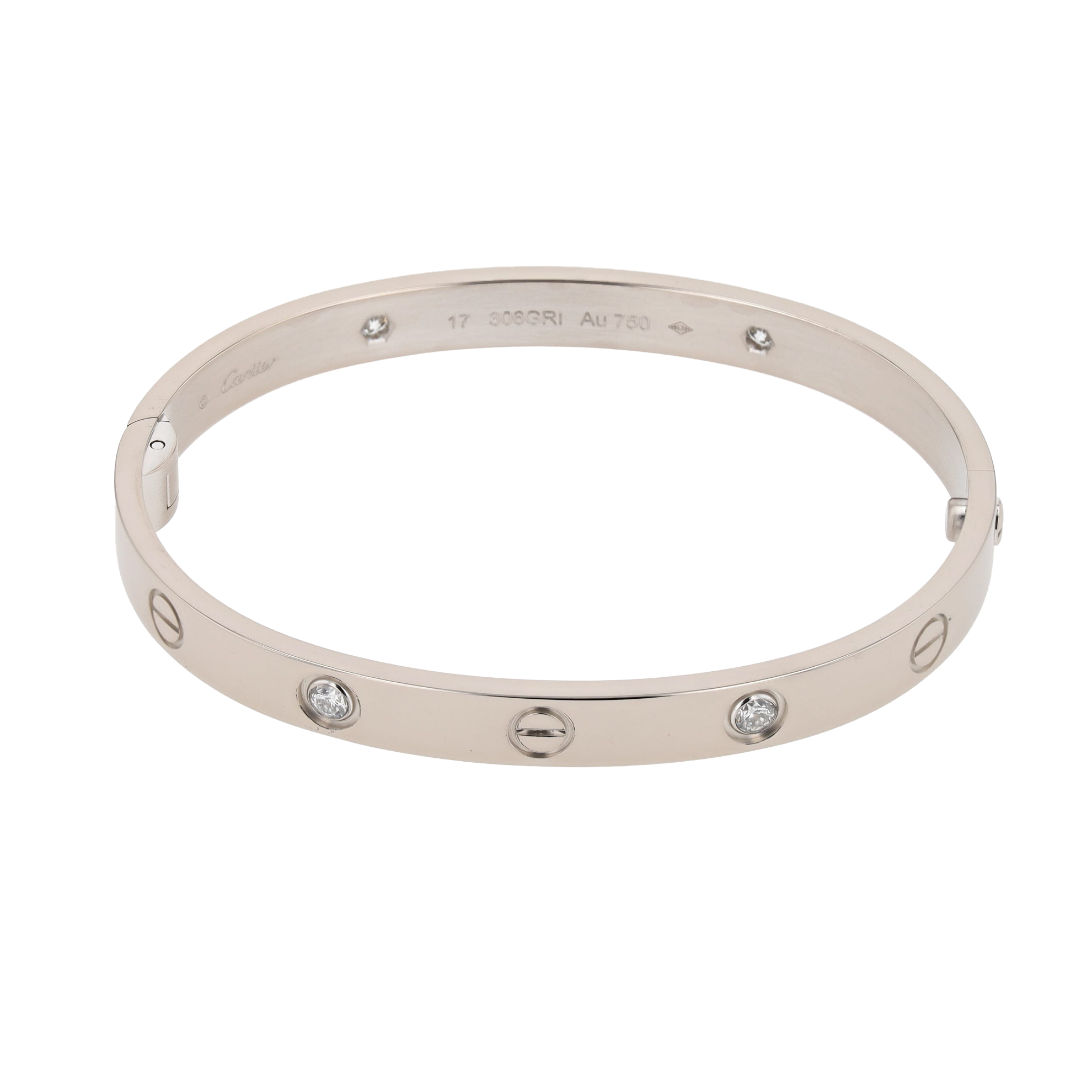 BRACELET CARTIER LOVE DIAMANTS 0.42 CT