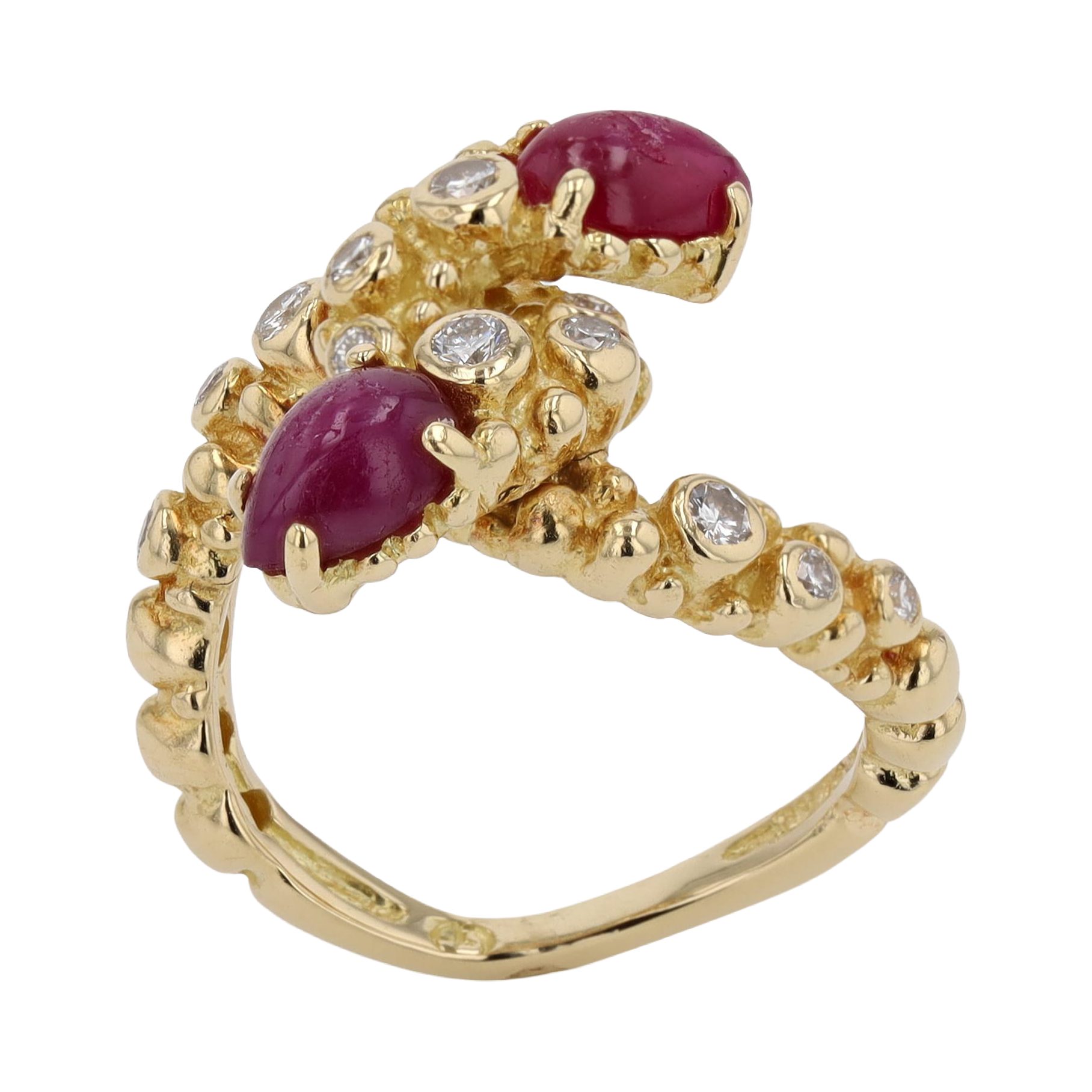 BAGUE TOI ET MOI GILBERT ALBERT RUBIS