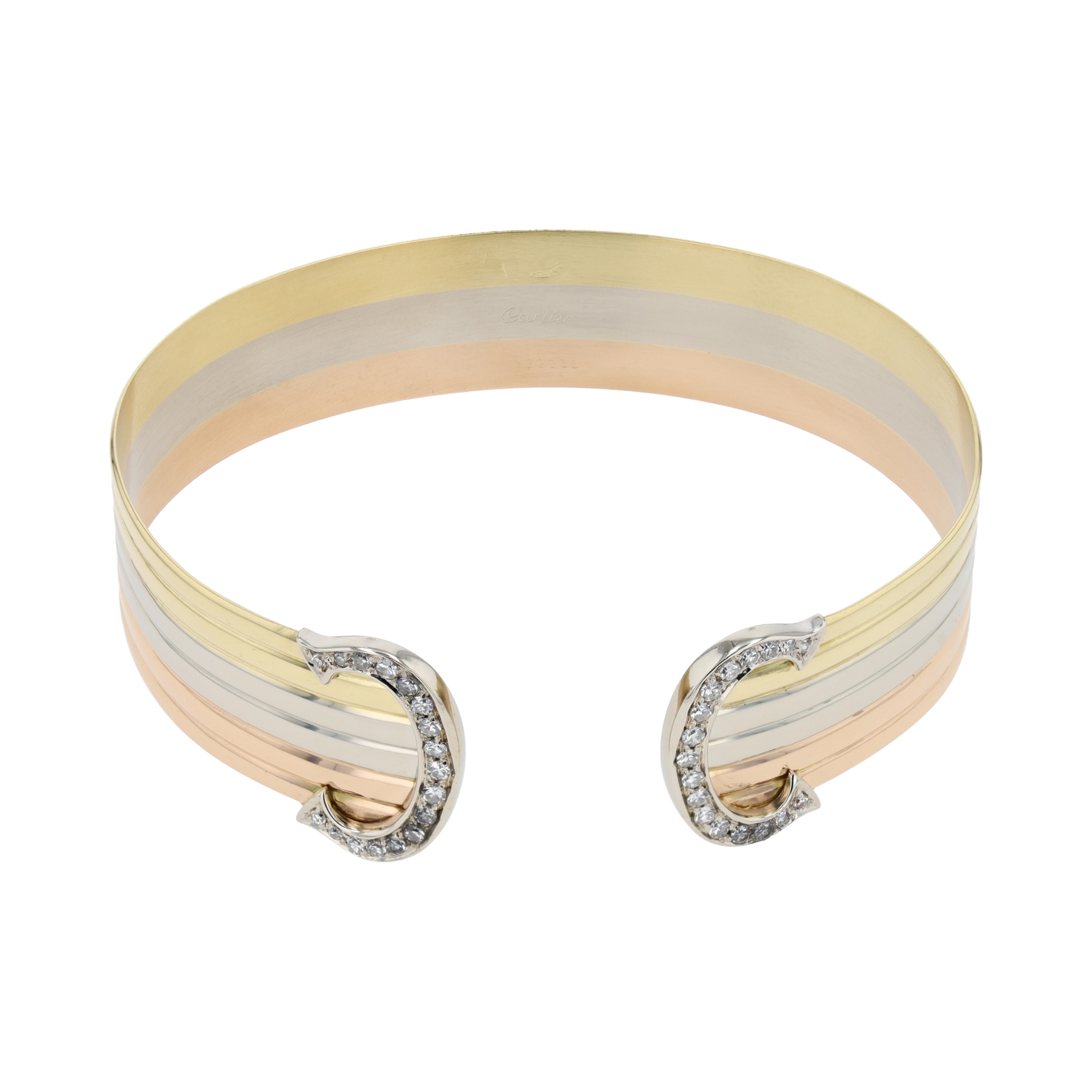 CARTIER DOUBLE C DIAMOND BRACELET, 0.85 CT