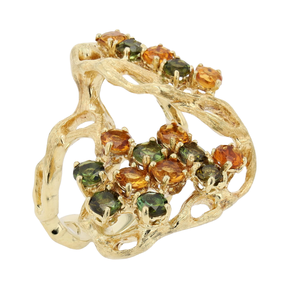 BAGUE_COCKTAIL_CITRINES_TOURMALINES_1.87_CT image